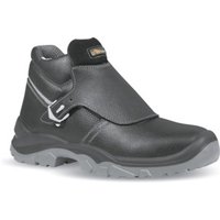 UPower Sicherheits-Schweißerstiefel EN 20345 S3 SRC Crocodile Gr. 38 Rindleder schwarz von U-POWER