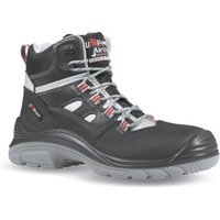 UPower Sicherheitsstiefel S3 SRC Cross Gr.44 W.11 schwarz/rot Glattleder von U-POWER