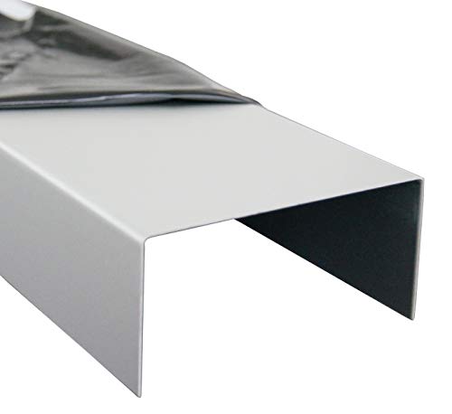 U-Profil 15x100x15mm Aluminium silber natur eloxiert 1,5mm stark Abdeckprofile Alu 2000mm Abdeckleisten 2 Meter von U-Profil