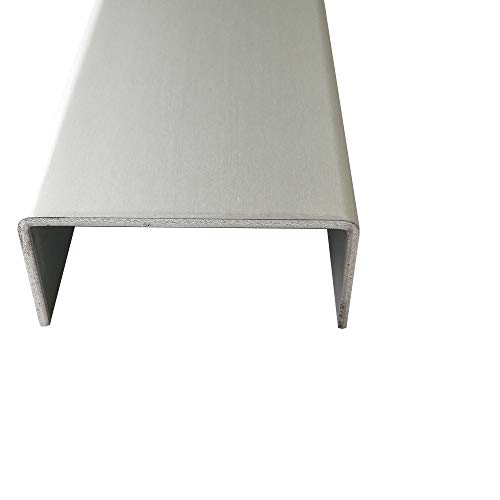 U-Profil 25x100x25mm Aluminium silber natur eloxiert 2,0mm stark Abdeckprofile Alu 2000mm Abdeckleisten 2 Meter von U-Profil
