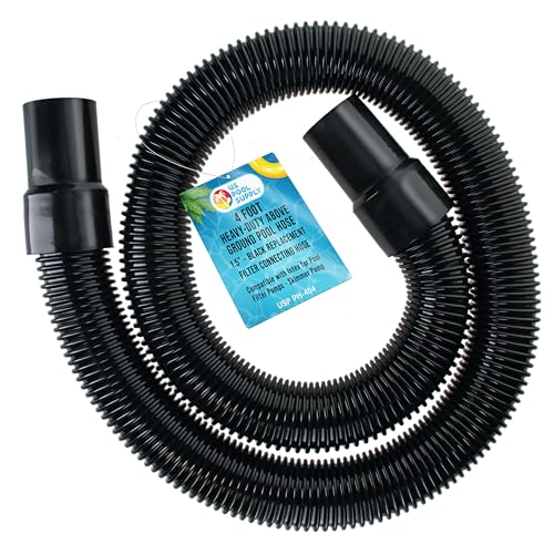 U.S. Pool Supply 1,2 m strapazierfähiger oberirdischer Poolschlauch, 3,8 cm, schwarzer Ersatz-Filter-Verbindungsschlauch, flexibler Spiralgewickelter EVA, kompatibel mit Intex für Pool-Filterpumpen U.S. Pool Supply 1,2 m strapazierfähiger oberirdischer Poolschlauch, 3,8 cm, schwarzer Ersatz-Filter-Verbindungsschlauch, flexibler Spiralgewickelter EVA, kompatibel mit Intex für Pool-Filterpumpen von U.S. Pool Supply