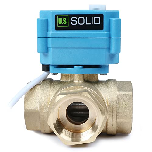 U.S. Solid 3 Wege Motorkugelhahn Messing Zonenventil - Kugelventil mit manueller Funktion - Hochbelastbarer vielseitiger L-Typ-Wasserabsperrhahn, Standardport(1", AC110-230V) U.S. Solid 3 Wege Motorkugelhahn Messing Zonenventil - Kugelventil mit manueller Funktion - Hochbelastbarer vielseitiger L-Typ-Wasserabsperrhahn, Standardport(1", AC110-230V) von U.S. Solid