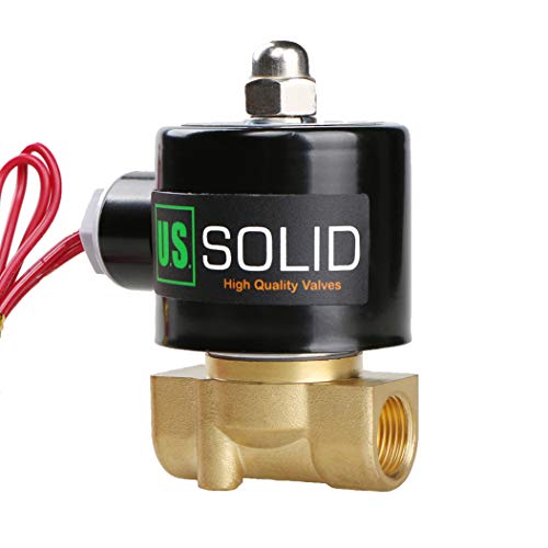 U.S. Solid 3/8" G 24V AC Messing Magnetventil Direktgesteuert für Wasser Luft Gas Öl NC Brass Solenoid Valve U.S. Solid 3/8" G 24V AC Messing Magnetventil Direktgesteuert für Wasser Luft Gas Öl NC Brass Solenoid Valve von U.S. Solid