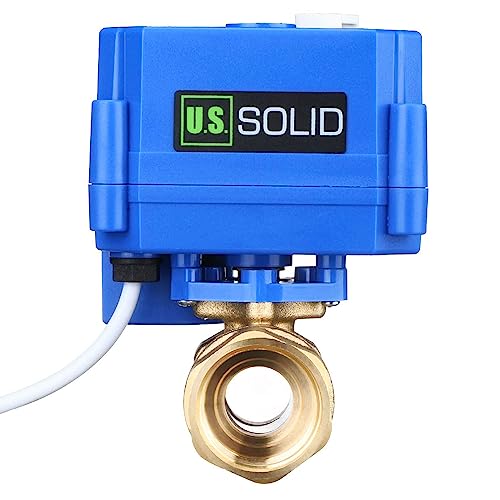 U.S. Solid Motorisierter Kugelhahn - G3/4" Messing-Elektrischer Kugelhahn mit manueller Funktion, Standardport, 9-24V AC/DC und 3-Draht-1-Wege-Positive-Break-Setup U.S. Solid Motorisierter Kugelhahn - G3/4" Messing-Elektrischer Kugelhahn mit manueller Funktion, Standardport, 9-24V AC/DC und 3-Draht-1-Wege-Positive-Break-Setup von U.S. Solid