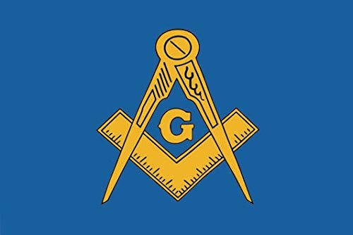 U24 Aufkleber Freimaurer Masonic Flagge Fahne 8 x 5 cm Autoaufkleber Sticker von U24