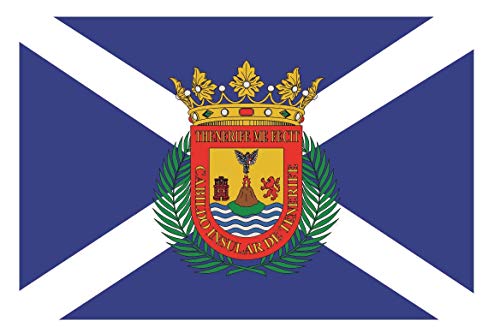 U24 Aufkleber Teneriffa Flagge Fahne 8 x 5 cm Autoaufkleber Sticker U24 Aufkleber Teneriffa Flagge Fahne 8 x 5 cm Autoaufkleber Sticker von U24