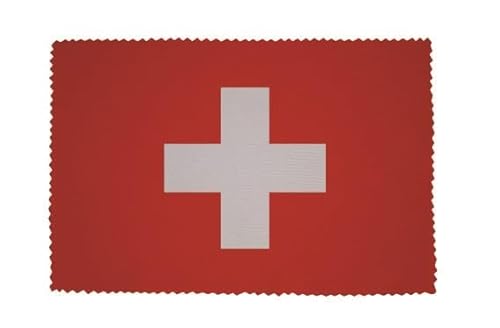 U24 Brillenputztuch Schweiz Fahne Flagge Glasreinigungstuch Microfasertuch von U24