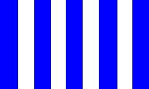 U24 Fahne Flagge Blau-Weiß gestreift 90 x 150 cm von U24