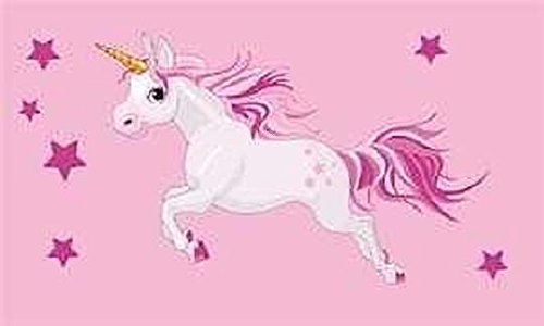 U24 Fahne Flagge Einhorn Rosa Unicorn 90 x 150 cm von U24