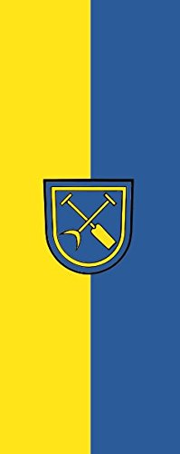 U24 Fahne Flagge Linkenheim-Hochstetten im Hochformat Premiumqualität 80 x 200 cm von U24