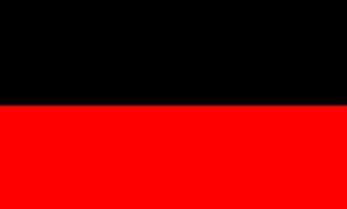 U24 Fahne Flagge Schwarz-Rot 90 x 150 cm von U24