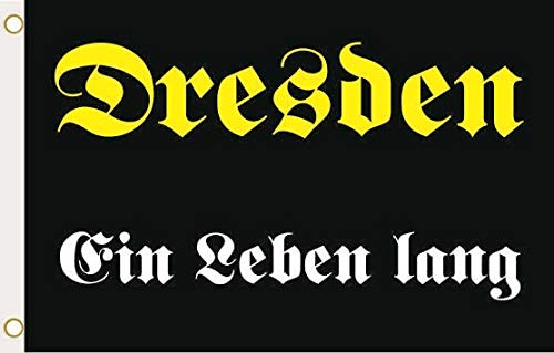 U24 Flagge Fahne Dresden Ein Leben lang 90 x 150 cm U24 Flagge Fahne Dresden Ein Leben lang 90 x 150 cm von U24