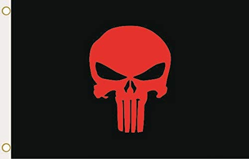 U24 Flagge Fahne Punisher Kopf Rot 90 x 150 cm U24 Flagge Fahne Punisher Kopf Rot 90 x 150 cm von U24