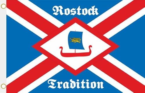 U24 Flagge Fahne Rostock Tradition Hissflagge 90 x 150 cm U24 Flagge Fahne Rostock Tradition Hissflagge 90 x 150 cm von U24