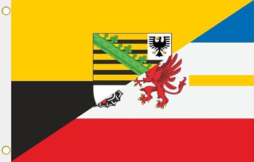 U24 Flagge Fahne Sachsen-Anhalt-Mecklenburg-Vorpommern 90 x 150 cm von U24