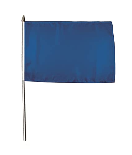 U24 Flagge Fahne Stockflagge Blau 30 x 45 cm Stockfahne 3er Pack von U24