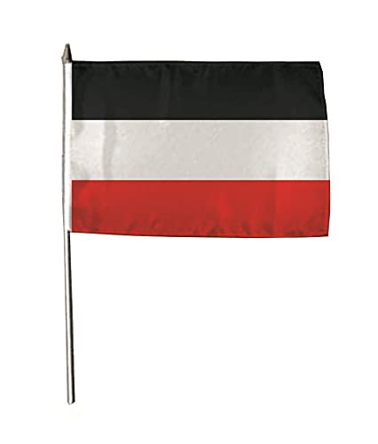 U24 Flagge Fahne Stockflagge Kaiserreich Deutsches Reich Jemen 30 x 45 cm Stockfahne 3er Pack von U24