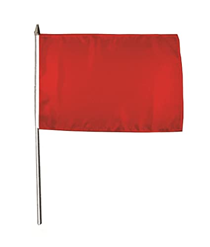 U24 Flagge Fahne Stockflagge Rot 30 x 45 cm Stockfahne 3er Pack von U24