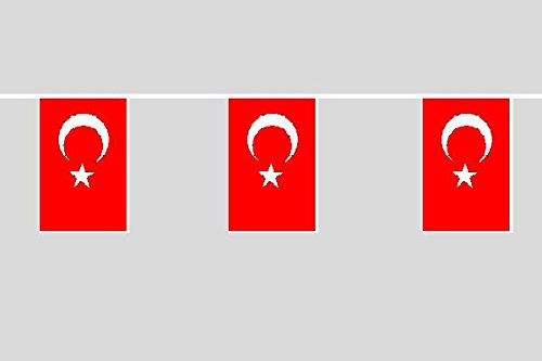 U24 Flaggenkette Türkei 6,20 m Fahne Flagge Fahnenkette von U24
