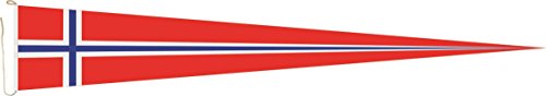 U24 Langwimpel Norwegen Fahne Flagge Wimpel 250 x 40 cm Premiumqualität von U24