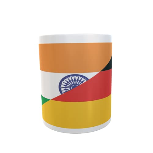 U24 Tasse Kaffeebecher Mug Cup Flagge Indien-Deutschland von U24