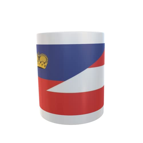 U24 Tasse Kaffeebecher Mug Cup Flagge Liechtenstein-Österreich U24 Tasse Kaffeebecher Mug Cup Flagge Liechtenstein-Österreich von U24
