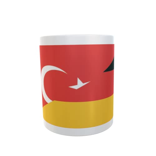 U24 Tasse Kaffeebecher Mug Cup Flagge Türkei-Deutschland von U24