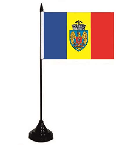 U24 Tischflagge Bukarest Fahne Flagge Tischfahne 10 x 15 cm von U24