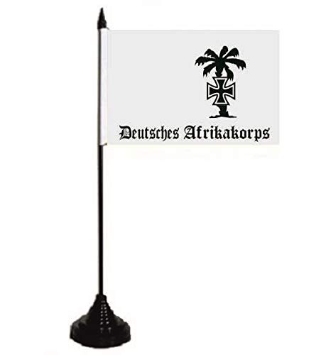 U24 Tischflagge Deutsches Afrika Korps Fahne Flagge Tischfahne 10 x 15 cm von U24