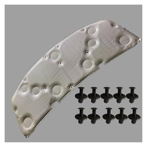 Motorwärmedämmkissen Auto Motorhaube Geräuschdämmung Matte Front Hood Sound Wärmedämmung Pad Für Mercedes Für Benz A Klasse W177 A200 A180 2019-2021 Insulation Pad(Silber) von UAGFDFF