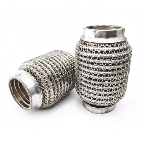 UAGFDFF Auspuffblende Auspuff 2 Zoll 2,4 Zoll 2,5 Zoll 3 Zoll Edelstahl-Auspuffwellung Auspuff-Flexrohre Rohr-Flex-Koppler mit Verriegelung Superflexibel(51mm-100mm) von UAGFDFF