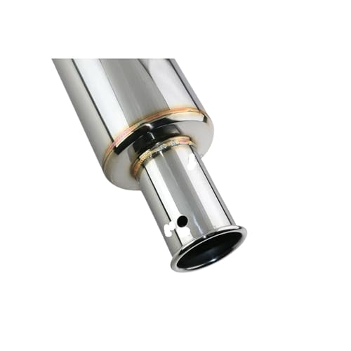 UAGFDFF Auspuffblende Auspuff Auspuff Schalldämpfer Rohr Auto Resonator 63mm Rennen löffel Platte Schalldämpfer universal von UAGFDFF