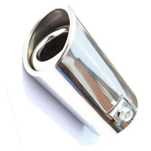 UAGFDFF Auspuffblende Auspuff Auspuffspitze Auto Auto Schalldämpfer Stahl Edelstahl Trim Endrohr Doppelschalldämpferdüse Für Cooper Schalldämpferspitze Auspuff(Bevel) von UAGFDFF