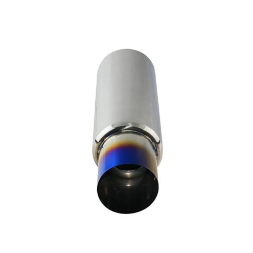 UAGFDFF Auspuffblende Auspuff Universal-Auto-Rennschalldämpfer 2,5 '' bis 4 '' Auto-Sport-Auspuffschalldämpfer Schalldämpferrohr aus Edelstahl(L1YZ502d) von UAGFDFF