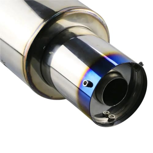 UAGFDFF Auspuffblende Auspuff Universal-Autoauspuff DB-Killer-Soundkontrolle 76mm 89mm 102mm 114mm Schalldämpfer aus Edelstahl zur Geräuschreduzierung(SL 76) von UAGFDFF