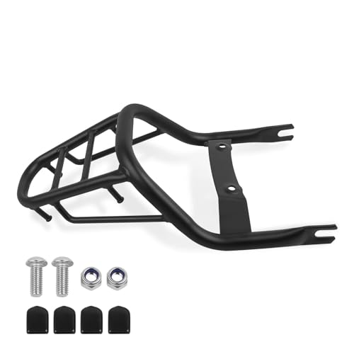 UAGFDFF Für Monkey 125 2018-2024 2023 Motorrad Gepäckträger Hinten Fracht Unterstützung Halter Halterung Fracht Schwanz Rack Gepäck Träger Fracht Regal Halter(Schwarz) von UAGFDFF