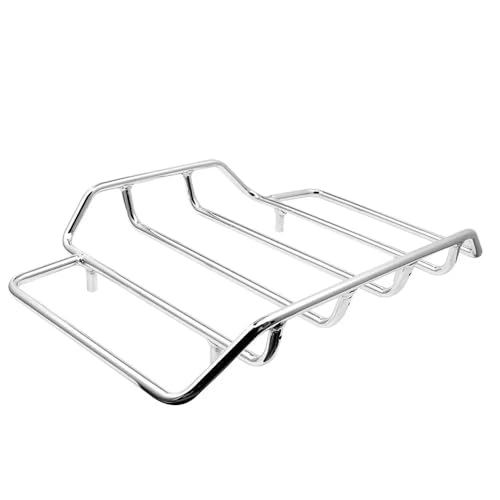 UAGFDFF Für Road King Für Glide Für Touring 1984-2019 18 17 16 15 14 13 12 Motorrad Chrome Tour Pak Träger Top Gepäck Rack Schiene Fall Gepäck Träger Fracht Regal Halter von UAGFDFF
