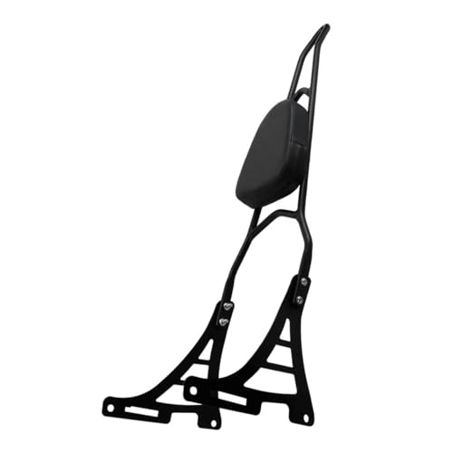 UAGFDFF Für Sportster 883 1200 XLH Für XL 883C 2004-Up Motorrad Gepäck Rack Sissy Bar Hinten Passagier Rückenlehne Kissen Pad Schwarz Gepäck Träger Fracht Regal Halter von UAGFDFF