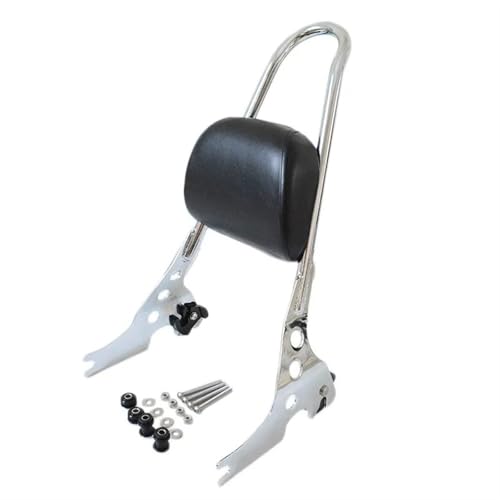 UAGFDFF Für Sportster Für XL 1200R 883C 883R 1200 Motorrad Abnehmbarer Gepäckträger Sissy Bar Hinten Passagier Rückenlehne Kissen Pad Gepäck Träger Fracht Regal Halter von UAGFDFF