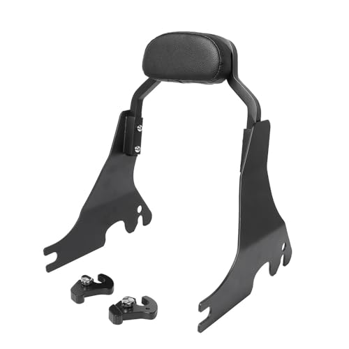 UAGFDFF Für Sportster Für XL883 1200 Für Vierzig Acht 04-20 Schwarz Motorrad Kurze Passagier Sissy Bar Rückenlehne Gepäck Träger Fracht Regal Halter von UAGFDFF