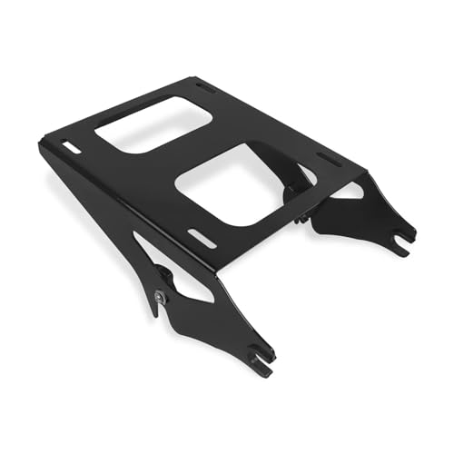 UAGFDFF Für Tour Pak Für Touring Für Road Electra Für Street Glide Für FLHR Für FLHX Für FLTRX Two Up Abnehmbare Montage Gepäck Rack Docking Kits Gepäck Träger Fracht Regal Halter(Schwarz) von UAGFDFF