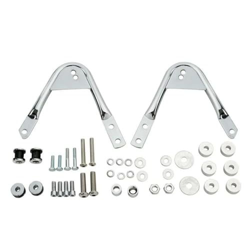 UAGFDFF Für Tour Pak Für Touring-Modelle Für Straße Für Electra Glide Für Road King 97-08 Motorrad Abnehmbare Pack Gepäck Rack Docking Hardware Gepäck Träger Fracht Regal Halter(Chrome) von UAGFDFF