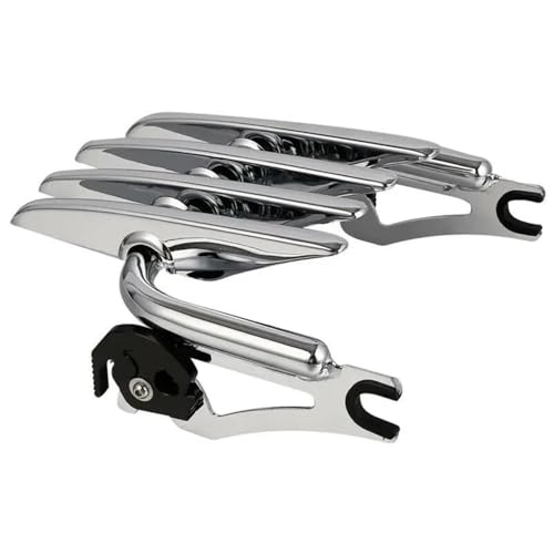 UAGFDFF Für Touring-Modell Für Road King Für Road Glide Für Street Glide Für Electra 2009-2023 Abnehmbarer -Gepäckträger Für Motorräder Gepäck Träger Fracht Regal Halter(Silber) von UAGFDFF