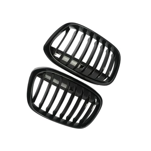 UAGFDFF Gitter 2 Stück Frontstoßstange Nierengrill Haube Nierengrill Racing Grills Glanz Schwarz Für X1 F49 F48 2016 2017 2018 2019 Kühler(Single) von UAGFDFF