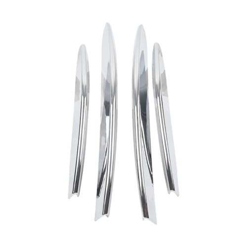UAGFDFF Gitter 4Pcs Auto Front Stoßstange Nebel Licht Kühlergrill Streifen Trim Dekoration Für Mercedes Für Benz Für CLA Klasse C118 X118 2023-2024 Kühler(Chrome) von UAGFDFF