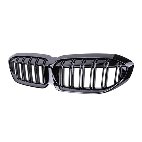 UAGFDFF Gitter Auto Front Niere Kühlergrill Racing Grill Für 3 Serie G20 G21 328i 335i 340i 2019-2022 Glanz Schwarz 2 lamellen Kühler von UAGFDFF