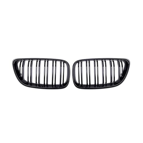 UAGFDFF Gitter Auto Front Niere Kühlergrill Racing Grill Glanz Schwarz Dual Line Grills Für 2 Serie F22 F23 F87 Für M2 2014-2019 Kühler(Schwarz glänzend) von UAGFDFF
