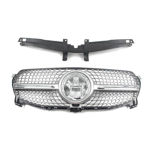 UAGFDFF Gitter Auto Front Racing Facelift Gitter Für Mercedes Für Benz GLE-Klasse W167 2020-2023 2021 2022 Kühler(Sliver) von UAGFDFF