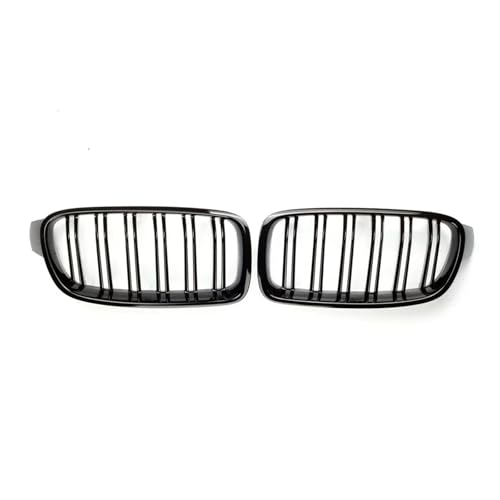 UAGFDFF Gitter Auto Frontstoßstange Racing Grille Grill Für 3er F30 F31 F35 F80 2012-2019 1 Paar Glanz Schwarz Nierengrills Kühler von UAGFDFF