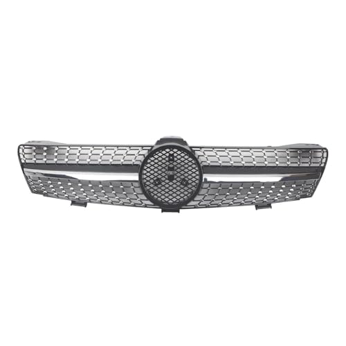 UAGFDFF Gitter Auto Vorderen Stoßfänger Racing Grill Billet Gril Tuning Für Benz CLS-Klasse W219 CLS350 CLS500 CLS550 CLS55 CLS63 Für AMG Kühler(Sliver) von UAGFDFF